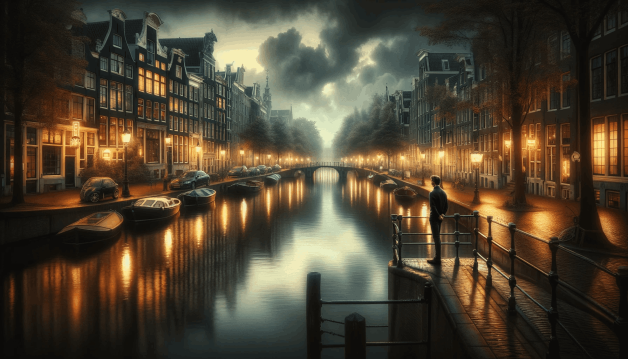 Un canal d'Amsterdam